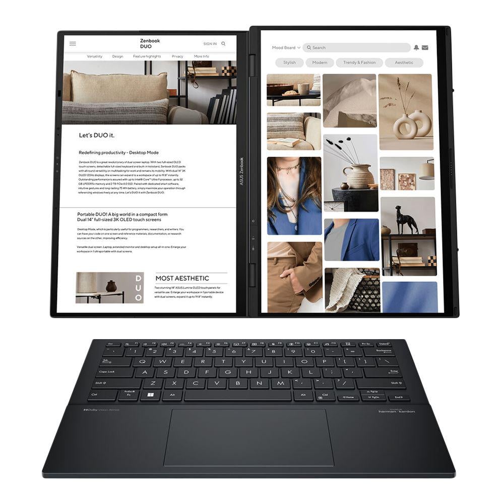 Ноутбук ASUS ZenBook Duo UX8406CA Inkwell Gray (UX8406CA-QL046W)
