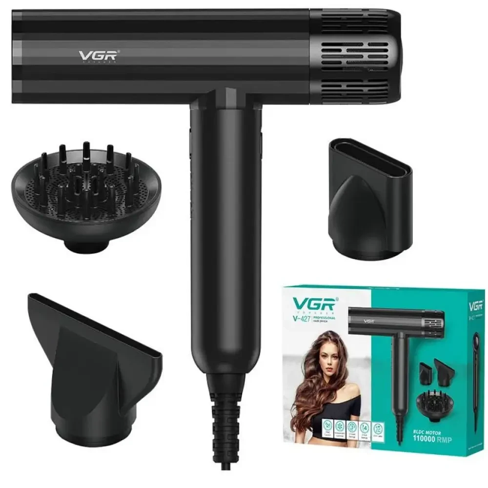 Фен VGR V-427 1900 Вт 3 насадки (38129419)