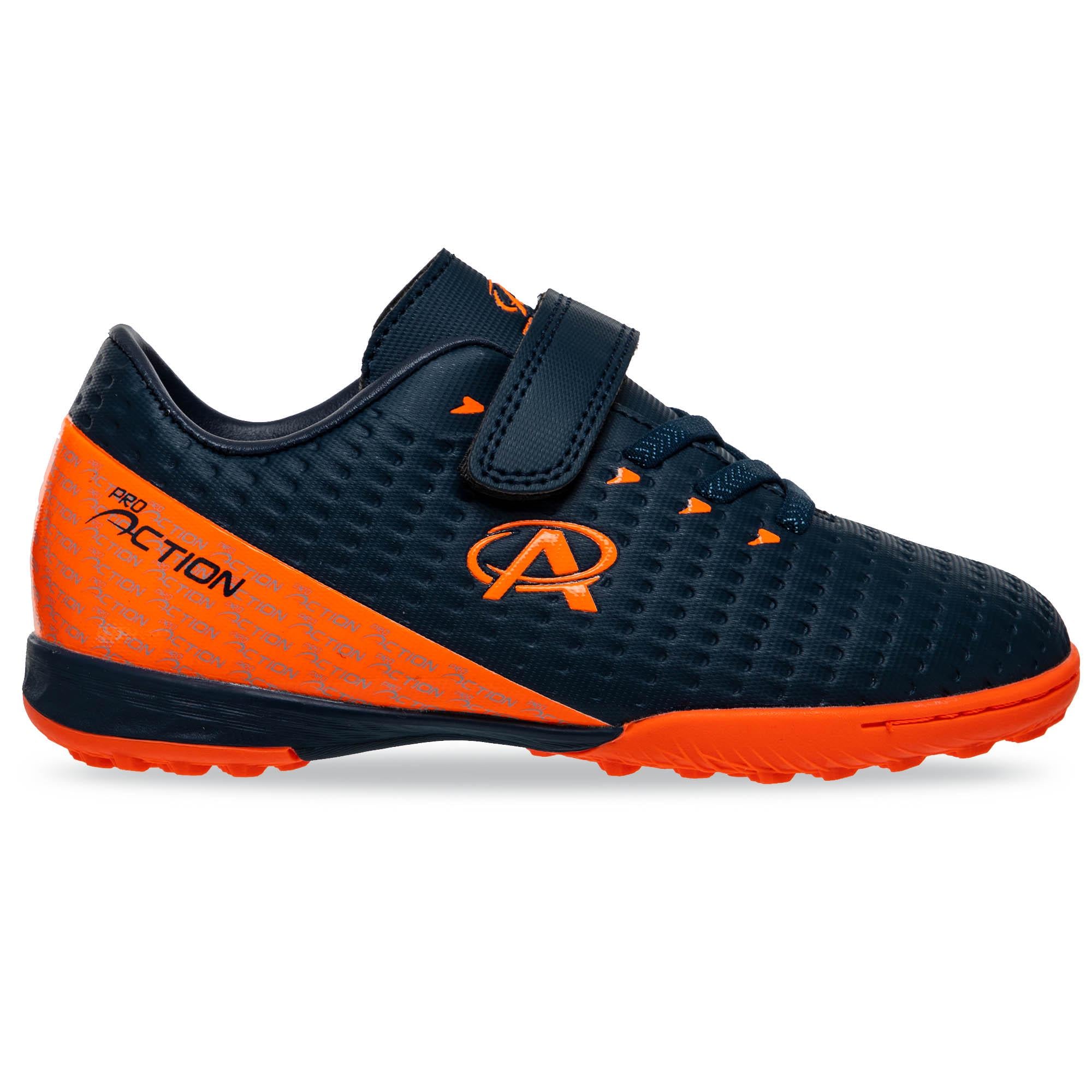 Сороконожки футбольные Pro Action VL22579-2TF-NO р. 27 Темно-синий/Оранжевый