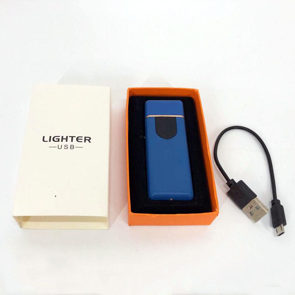 Электроподжигатель USB ZGP ABS сенсорный Синий - фото 2 Электроподжигатель USB ZGP ABS сенсорный Синий - фото 2