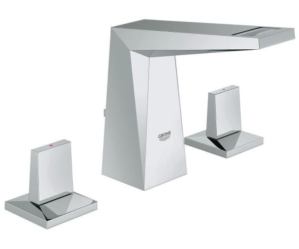 Смеситель для раковины двухвентильный Grohe ALLURE BRILLIANT 20342000 на три отверстия (25498)