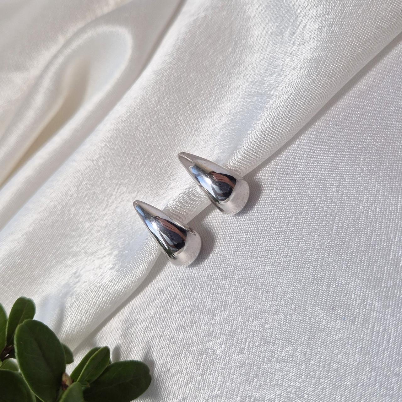 Серьги комета без камней серебро 925 пробы родированное 6,60 г (2929г)