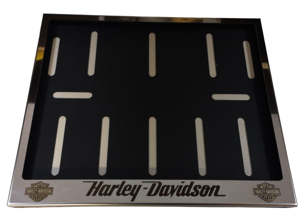 Рамка для мотоциклетного номера Harley-Davidson V2.1 хром 174х220 мм (VH-S1722HD21SGL)