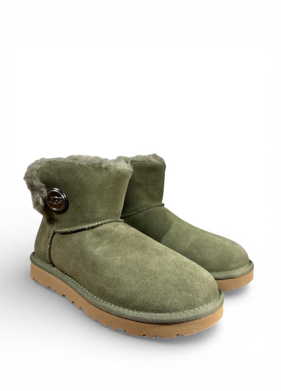 Угги UGG Mini Bailey Snaps s/n1127352 р. 37 US 6 23 см Зеленый (2902274940)