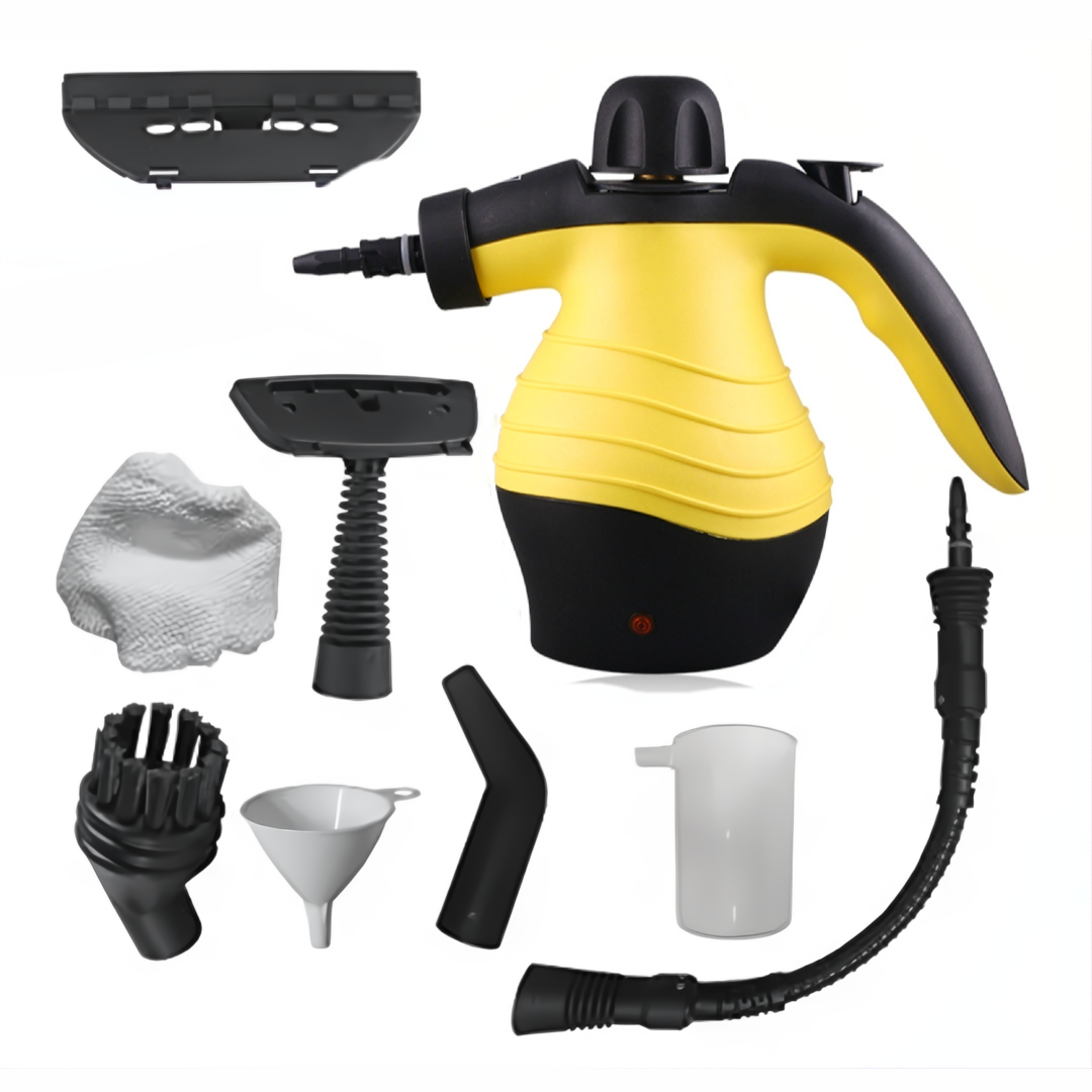 Пароочиститель универсальный Rainberg ручной для уборки дома Желтый