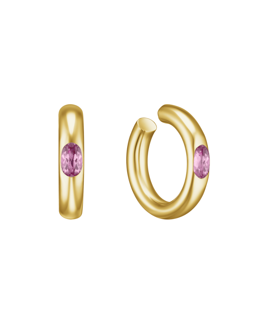 Каф Puffy violet жіночий RIMMART JEWELRY золотий One size