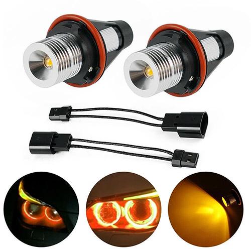 Подсветка фар LED Marker для BMW E39/E60/E61/E63/E64/E65/E66/E53 X5/E83 X3/E87 12 Вт Желтый (00207) - фото 2