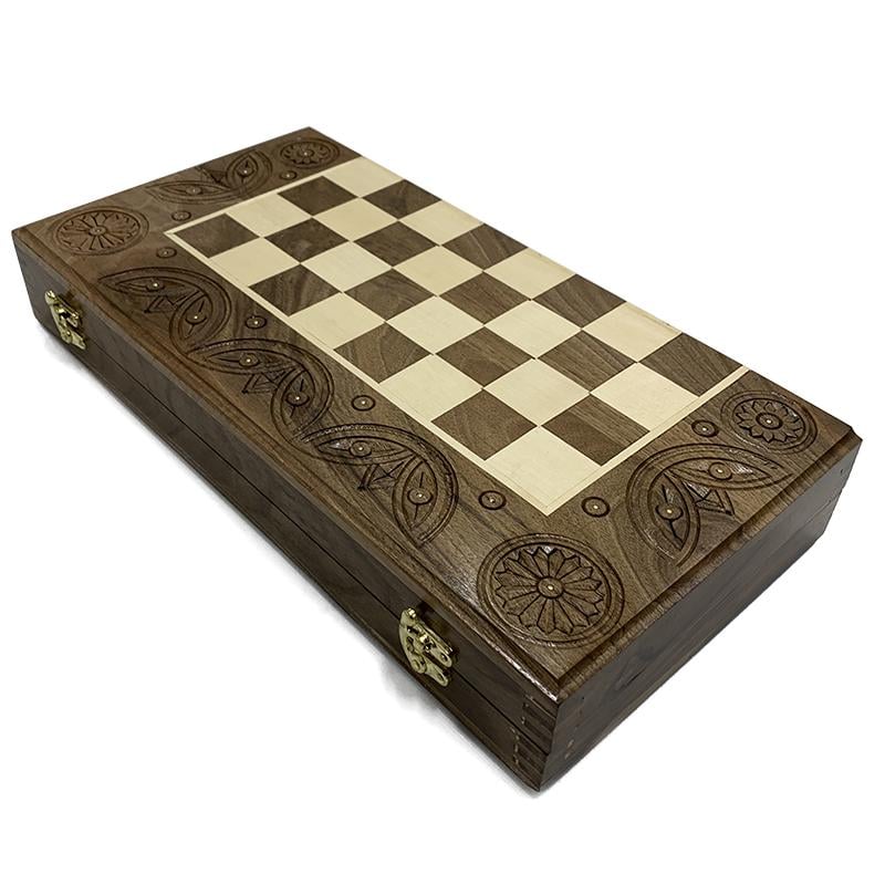 Игра настольная 3в1 Newt Set Game шахматы/шашки/нарды (NR-3535) - фото 2