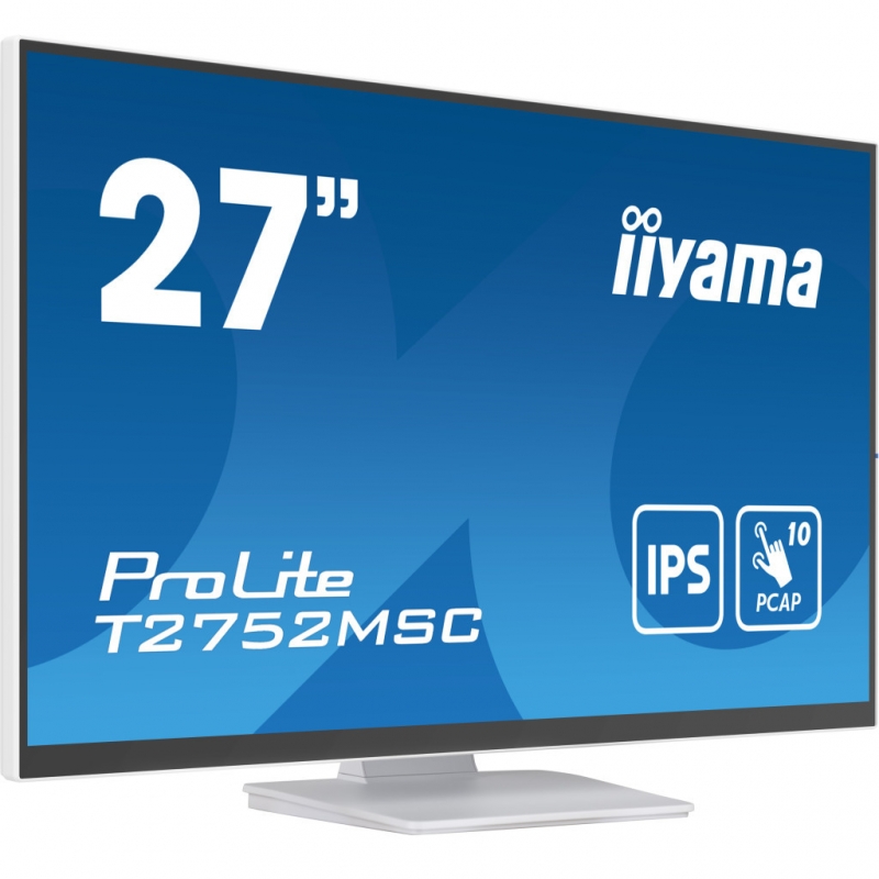Монитор сенсорный iiyama T2752MSC-W1 IPS 1920x1080 Full HD 27" 2W (26832343) - фото 2 Монитор сенсорный iiyama T2752MSC-W1 IPS 1920x1080 Full HD 27" 2W (26832343) - фото 2