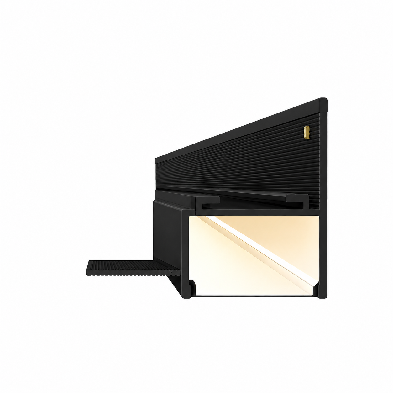 Профіль тіньовий під LED SVT-25B 25 мм 3000 мм Чорний (2499514623)