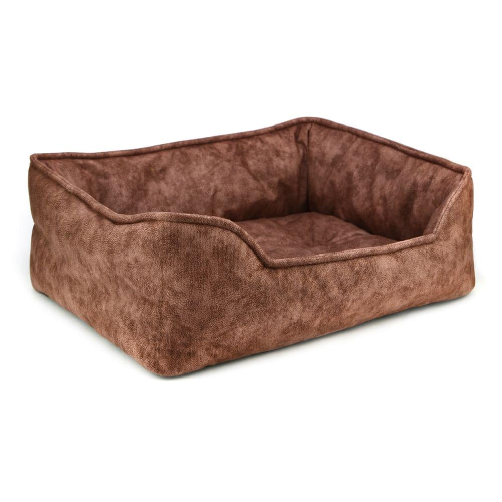 Лежак для собак двосторонній Форест 600х800х230 мм Коричневий (A-009522)