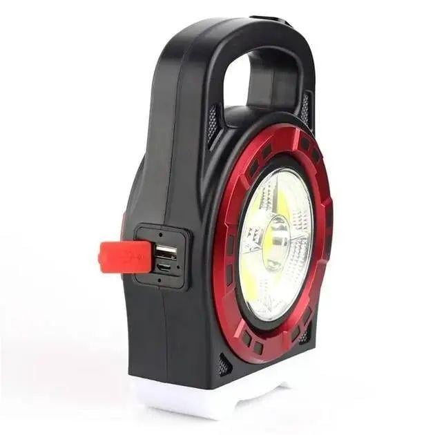 Фонарь мультифункциональный кемпинговый Hurry-bolt HB-6678C 20W с солнечной панелью и функцией павербанка с зарядкой от USB