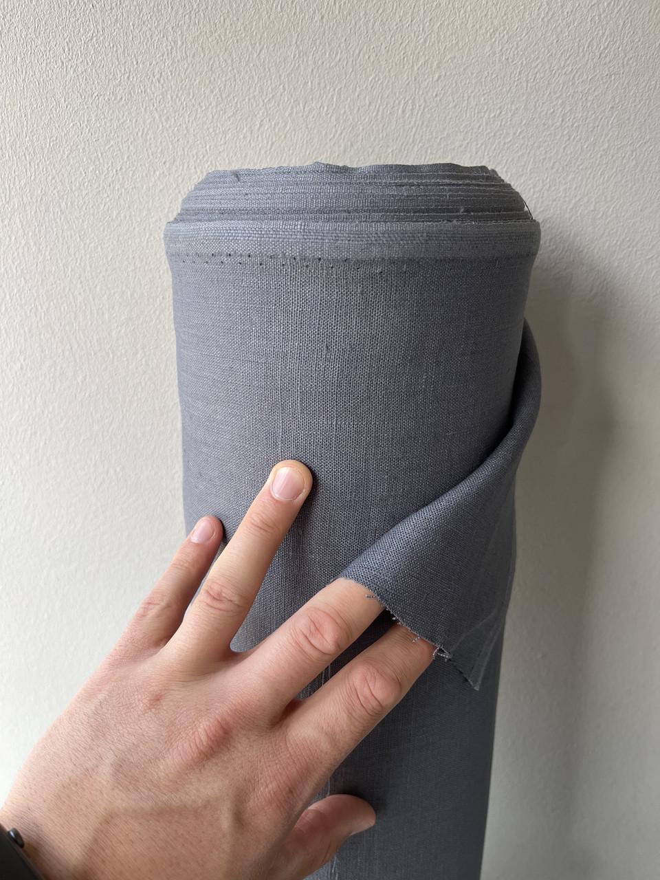 Ткань скатертная LINEN PLUS 100% лен 143 см 0/1559 Серый - фото 2 Ткань скатертная LINEN PLUS 100% лен 143 см 0/1559 Серый - фото 2