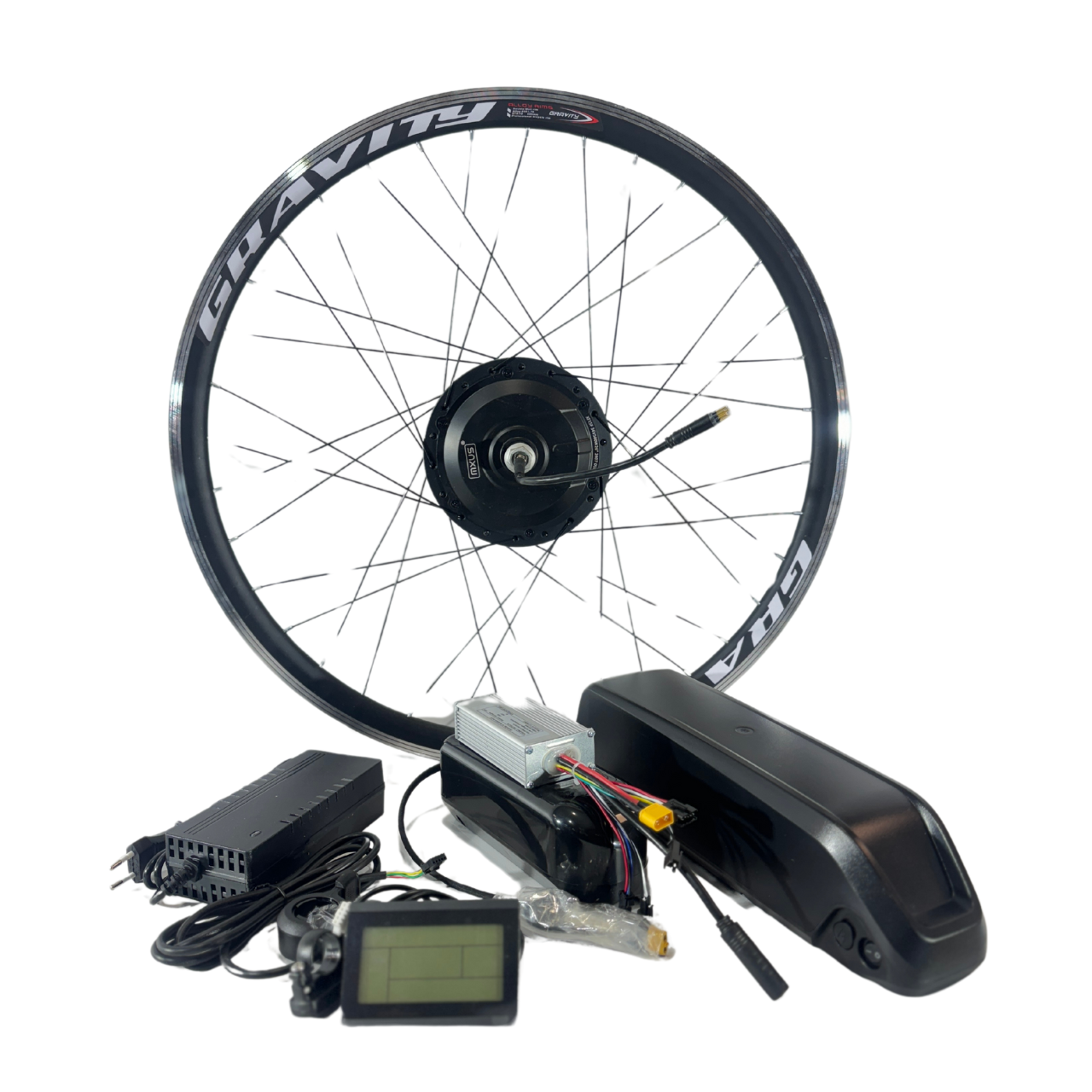 Электрокомплект задний 26"/27,5"/28"/29" мотор MXSUS 500W аккумулятор/контроллер КТ 48V 15Ah-55 км запас хода с дисплеем LSD3