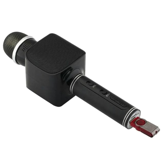 Микрофон UKC YS-68 с колонкой для караоке Черный (015543) - фото 2