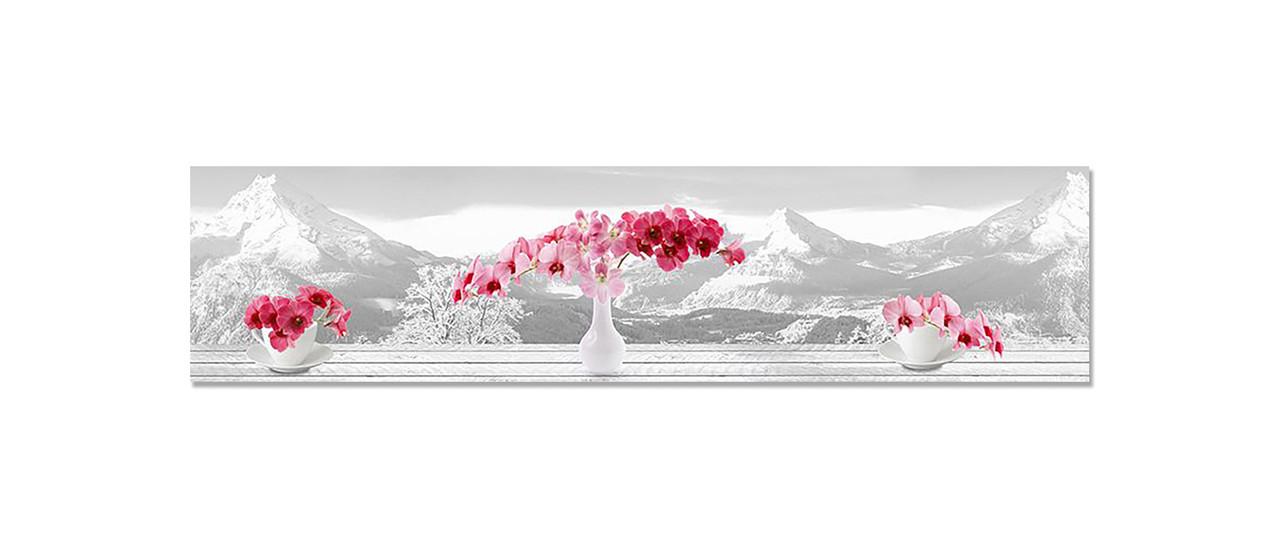 Наклейка виниловая на кухню Zatarga Окно в Горы 600х2500 мм (1283915390) Наклейка виниловая на кухню Zatarga Окно в Горы 600х2500 мм (1283915390)