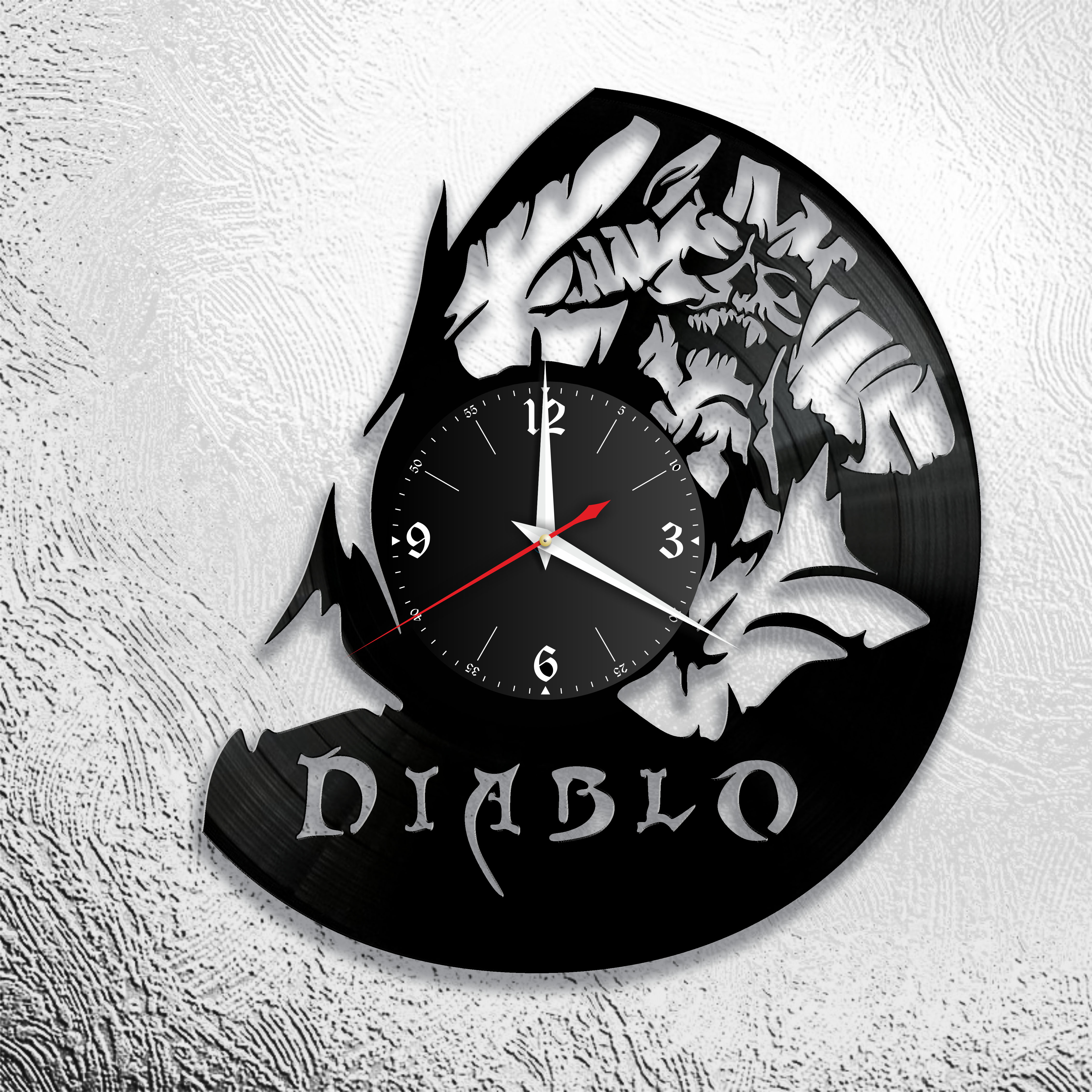 Часы настенные Diablo 0991 из виниловой пластинки