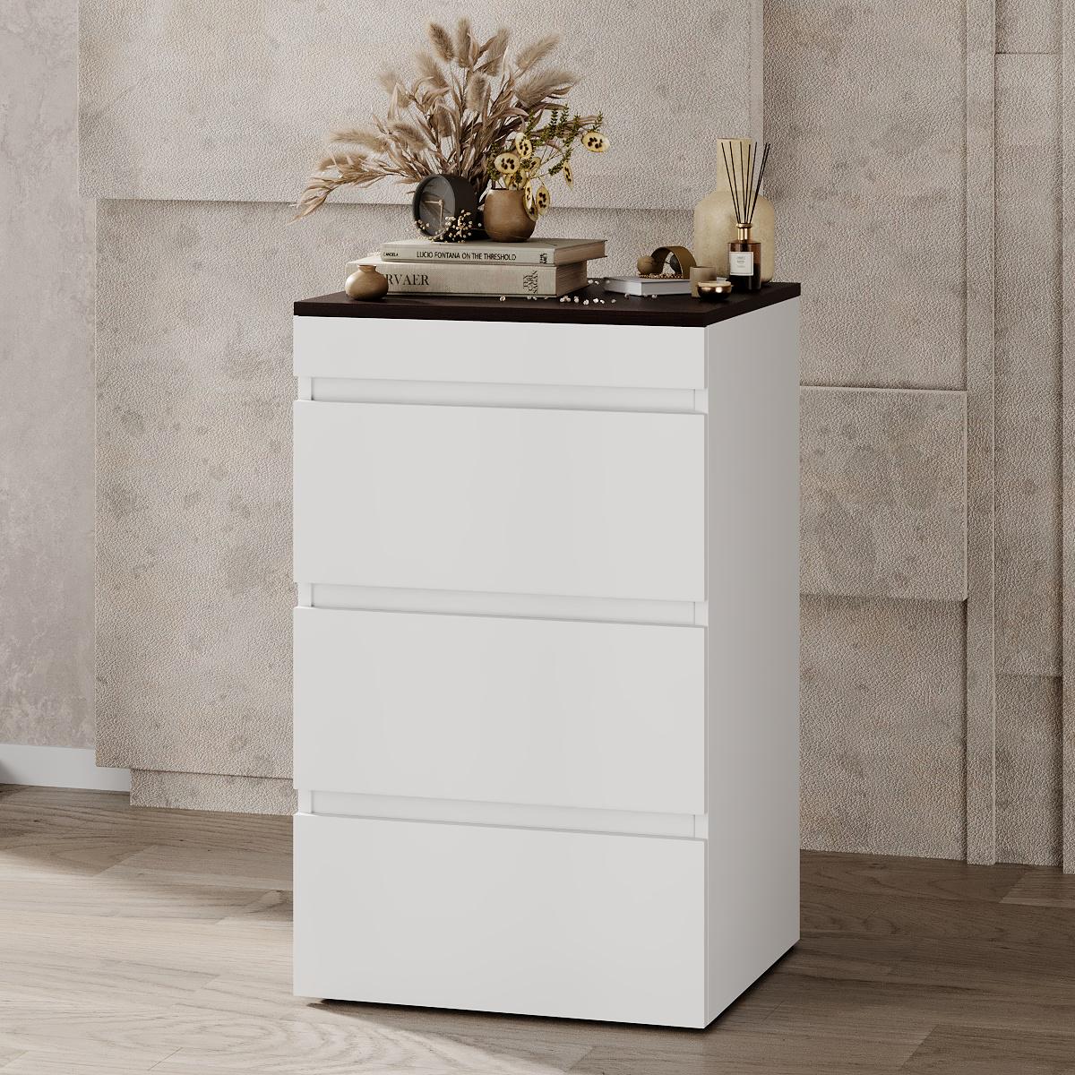 Стіл комод-трансформер Molli 1400x450x756 мм Білий діамант/Дуб Венге (GATB01010500000) - фото 4 Стіл комод-трансформер Molli 1400x450x756 мм Білий діамант/Дуб Венге (GATB01010500000) - фото 4