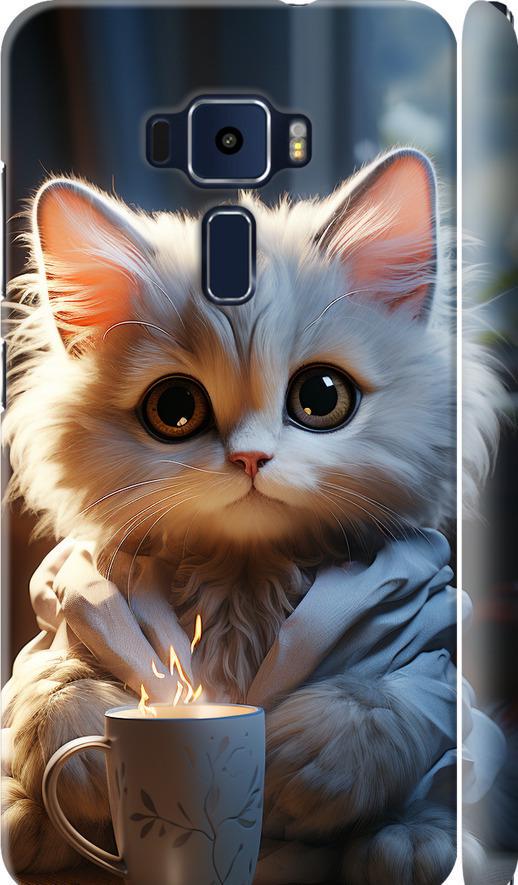 Чехол на Asus Zenfone 3 ZE520KL White cat (5646m-449-42517)