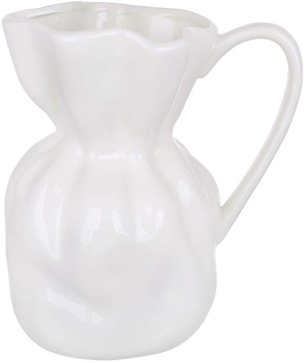 Ваза-кувшин фарфоровая Flowers Garden 19 см White