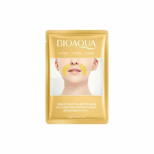 Патч для лица Bioaqua Gold Tight Elastic Skin Rejuvenation Wrinkles Mask 5 мл (27301396)