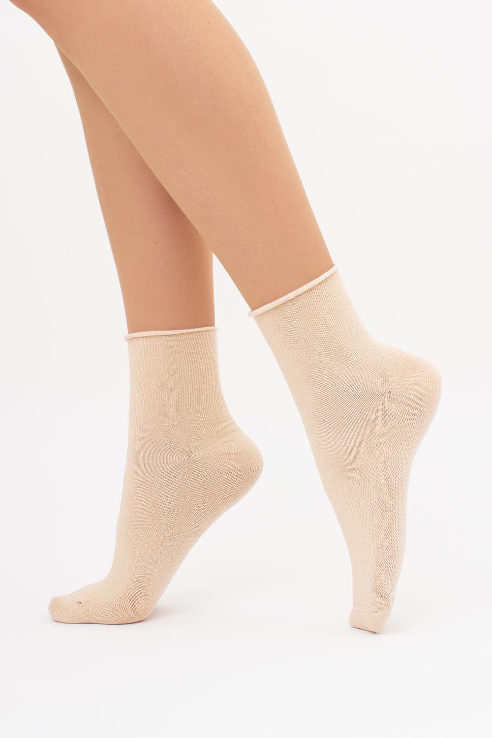 Шкарпетки жіночі бавовняні Giulia WS2 CLASSIC FREE р. 36/40 Beige-sand (2000115556742)
