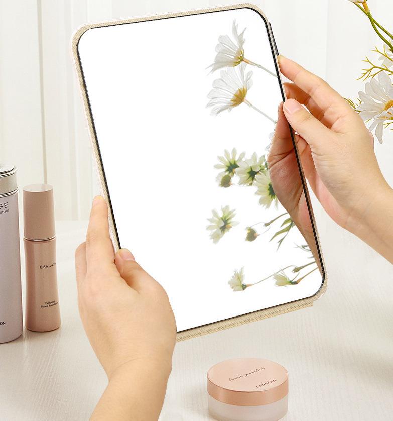 Дзеркало настільне 14515 20,5х15,8 см Молочний (4819625) - фото 3