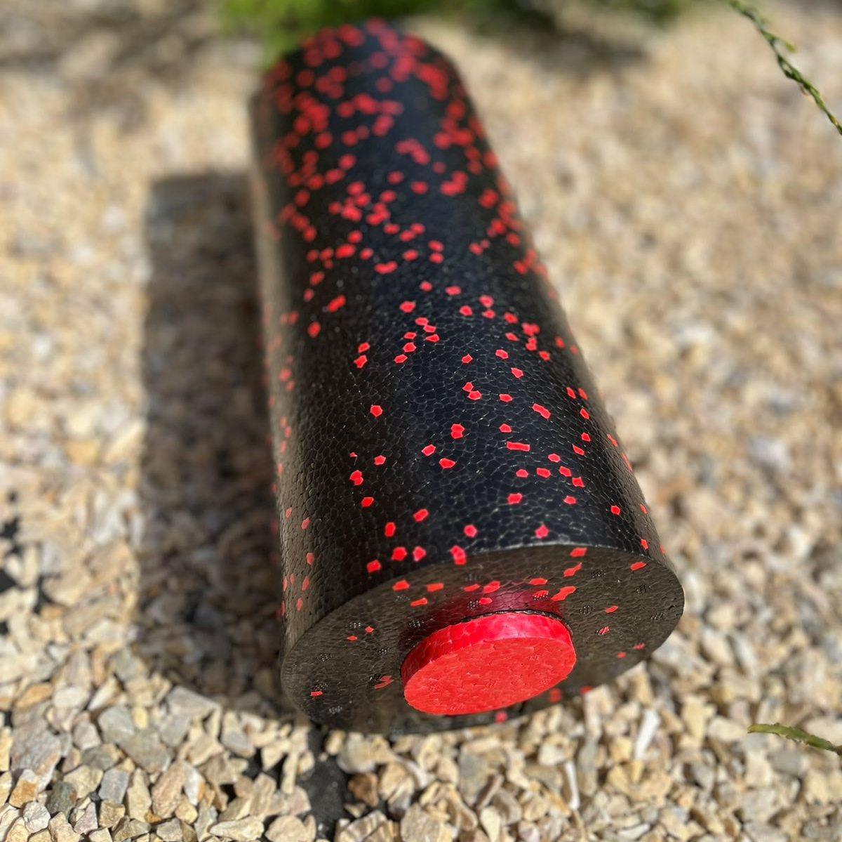 Ролик масажний гладкий PowerPlay PP-4348 2in1 EPP Foam Roller 33x14 см Чорний/Червоний (A-013240) - фото 8