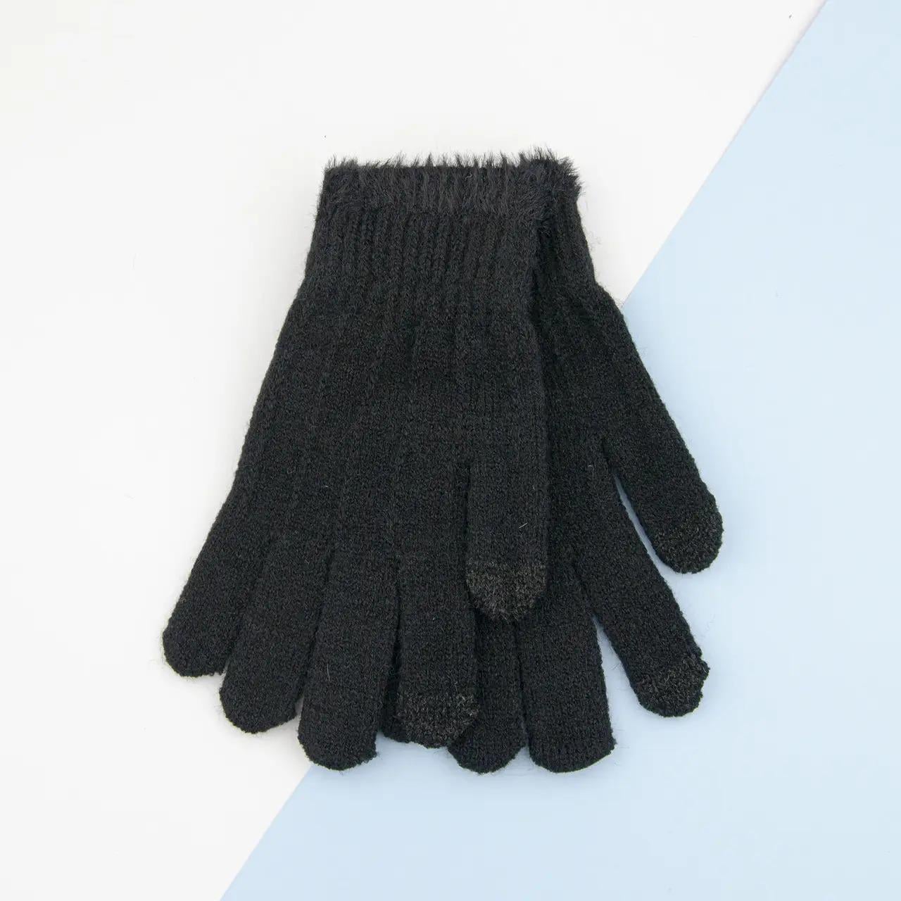 Детские перчатки зимние 8-12 лет р. 16 Черный (23-3-10) Детские перчатки зимние 8-12 лет р. 16 Черный (23-3-10)