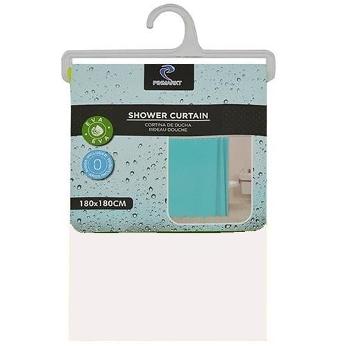 Штора в ванную Stenson R81774 180x180 см Белый (29876184)