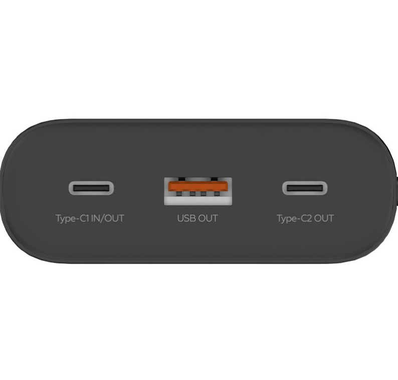 Повербанк Gelius Hype GP-PB306 30000 mAh QC/PD 100W кабель Type-C/Type-C 100W 1 м Black - фото 5 Повербанк Gelius Hype GP-PB306 30000 mAh QC/PD 100W кабель Type-C/Type-C 100W 1 м Black - фото 5