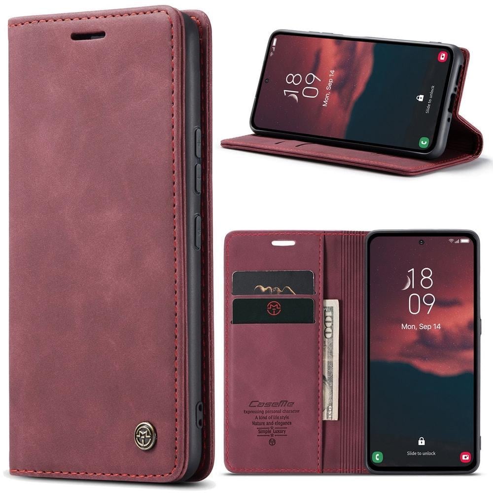 Чехол книжка с магнитом Samsung Galaxy A54 A546 CaseMe Wine (32841-42)