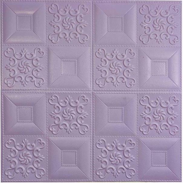 3D-панель самоклеющаяся декоративная орнамент 700x700x5 мм Пурпурный 3D-панель самоклеющаяся декоративная орнамент 700x700x5 мм Пурпурный