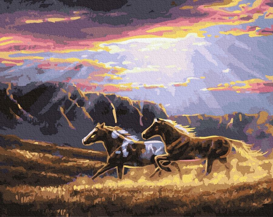 Картина по номерам Brushme Дикие скакуны (GX35207) Картина по номерам Brushme Дикие скакуны (GX35207)