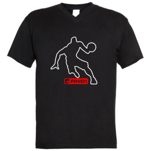 Футболка мужская с V-образным вырезом And1 M Черный (250550-2-5584-M)