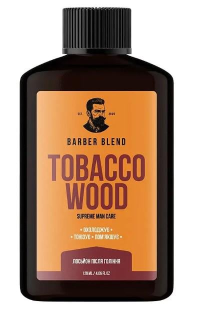 Освежающий лосьон после бритья Barber Blend Tobacco Wood 120 мл