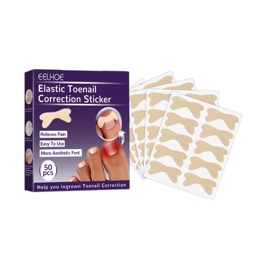 Набор пластырей Elastic Toenail Correction Sticker для безболезненной коррекции вросших ногтей 50 шт. (00515)