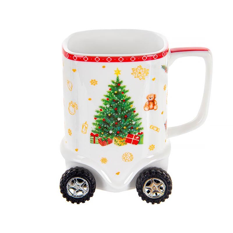 Чашка фарфоровая Lefard Christmas delight 375 мл Белый (985-134)