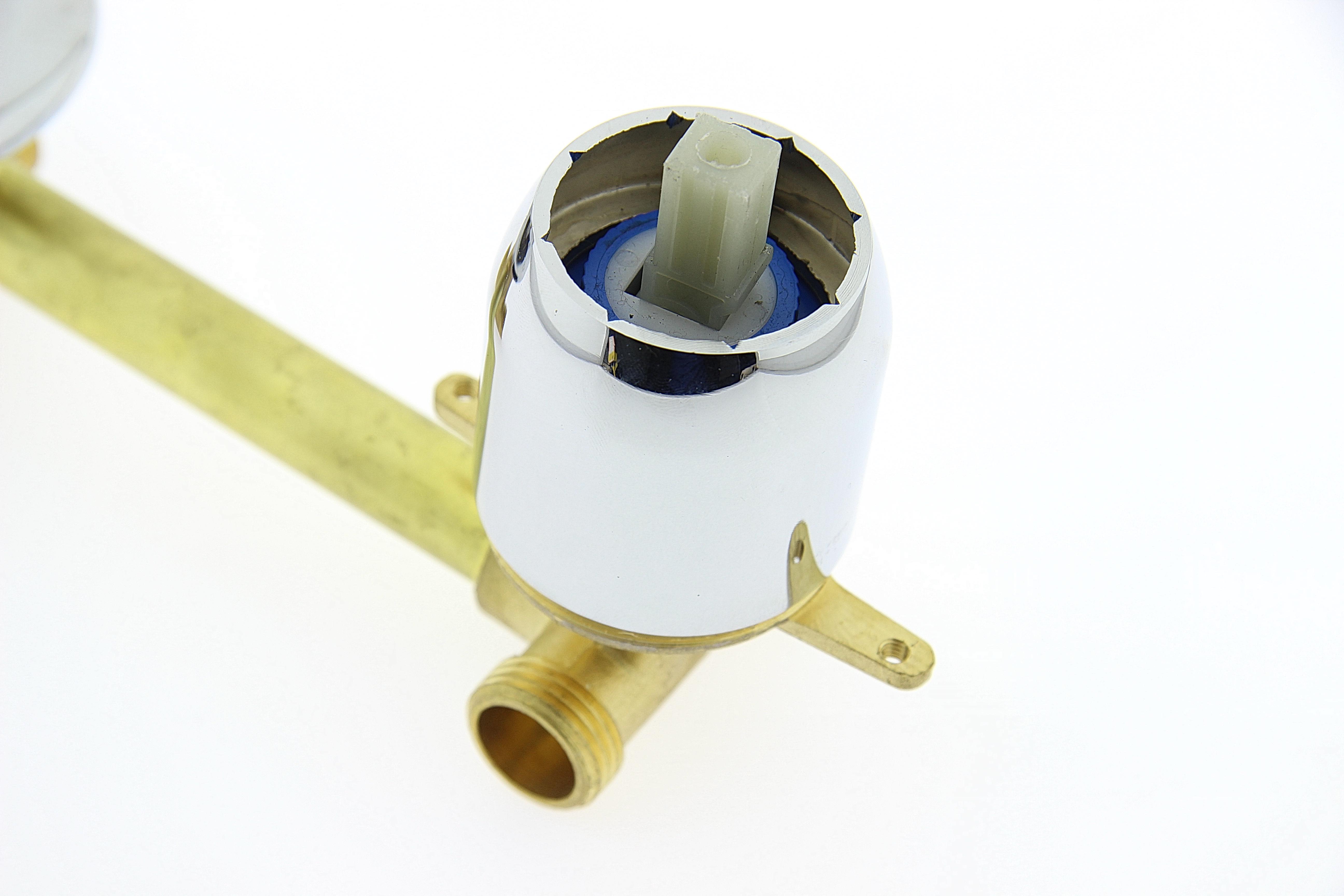 Шайба для кріплення картриджа холодної/гарячої води в змішувачі душової кабіни ШХ01 Хром (14163824) - фото 7