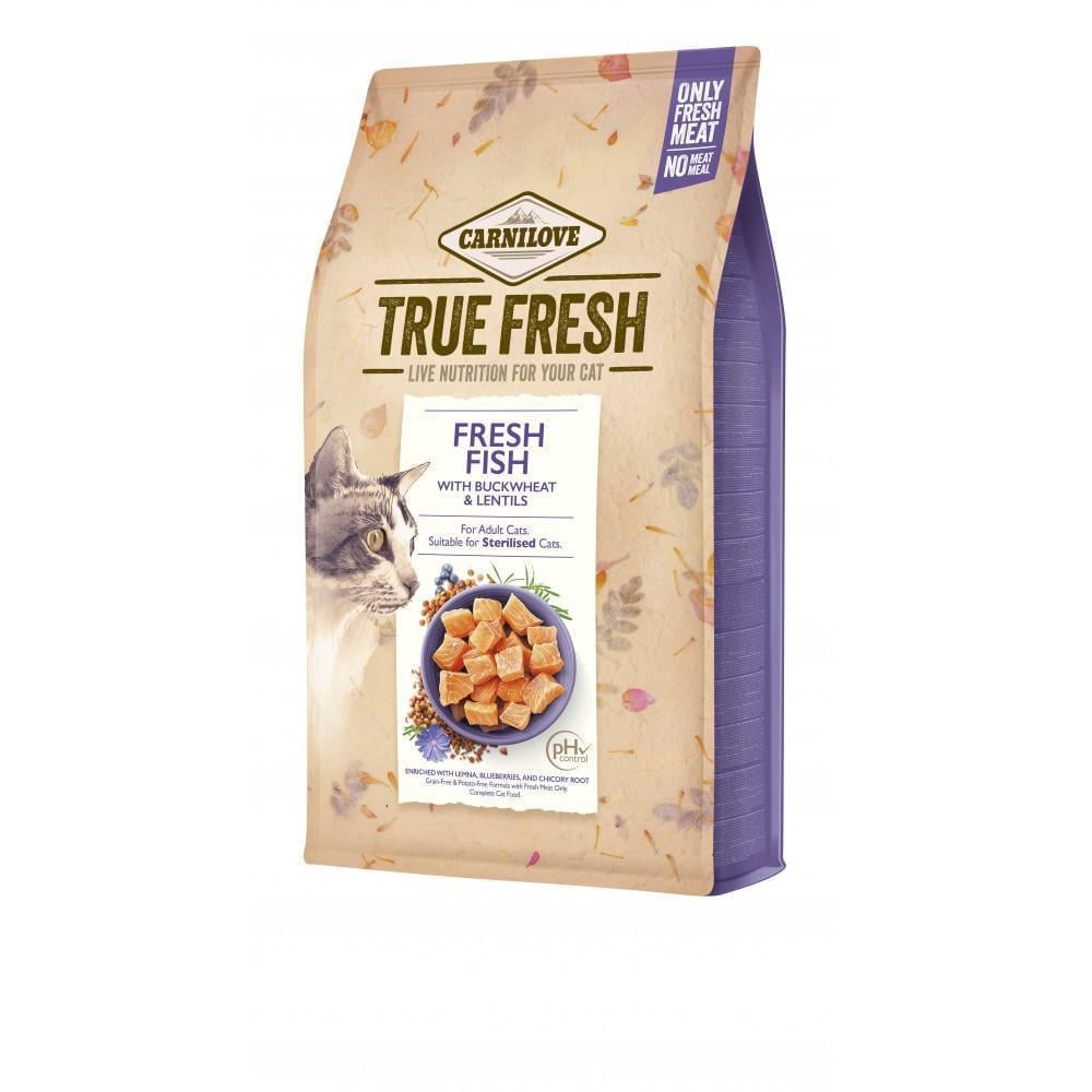 Корм сухой для взрослых котов Carnilove True Fresh с рыбой 4,8 кг (арт.172158)