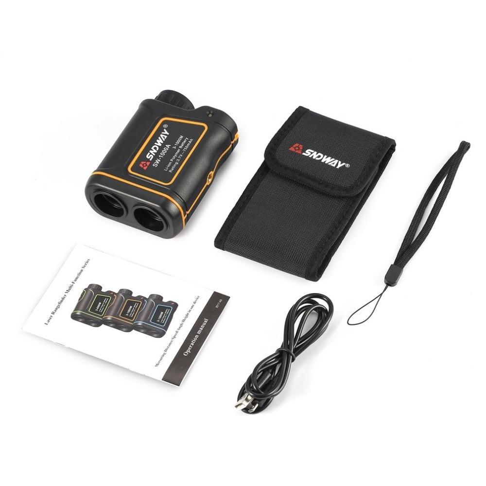 Далекомір лазерний SNDWAYSW-1000A ПРО з вимірюванням швидкості 1000 м 750 mAh Black (285075) - фото 3