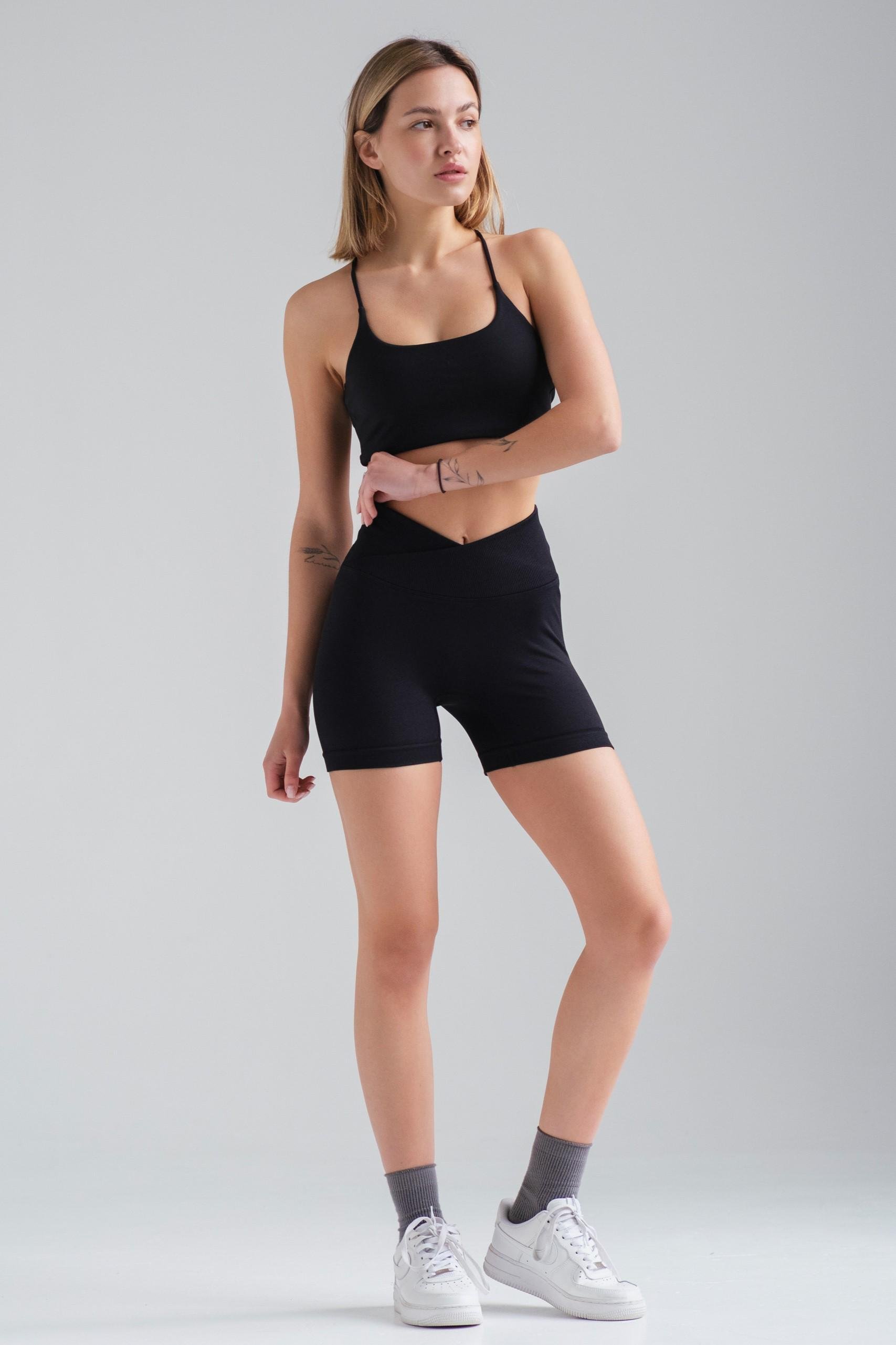 Топ женский спортивный Without Fitness с эффектом Push Up L/XL Black (L8049588) - фото 3