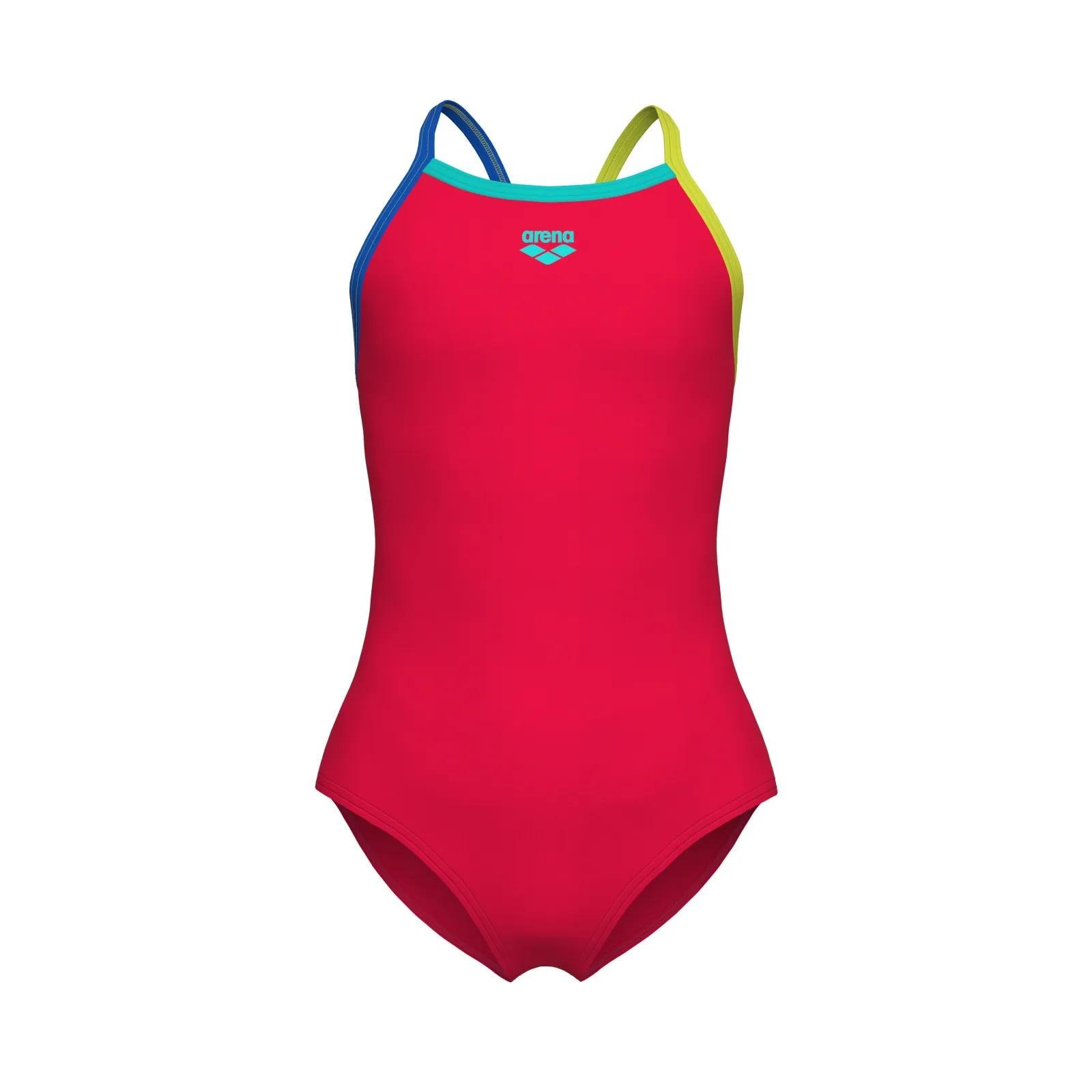 Купальник закритий для дівчат Arena SWIMSUIT LIGHT DROP SOLID 152 см Червоний ( 005919-936 152 см)