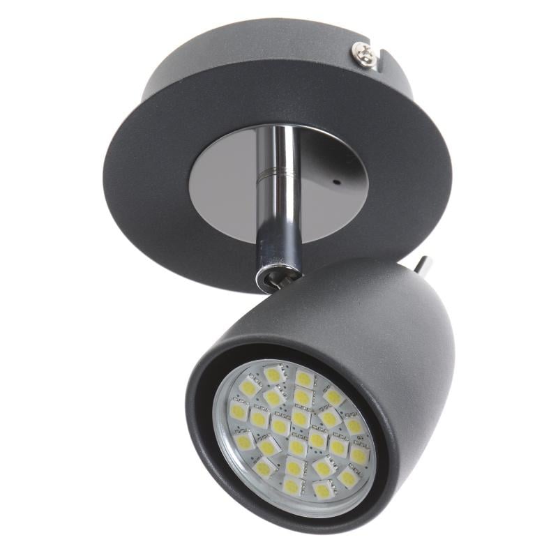 Светильник спот Brille HTL-170/1 GU10 DGY (26-389) - фото 1 Светильник спот Brille HTL-170/1 GU10 DGY (26-389) - фото 1