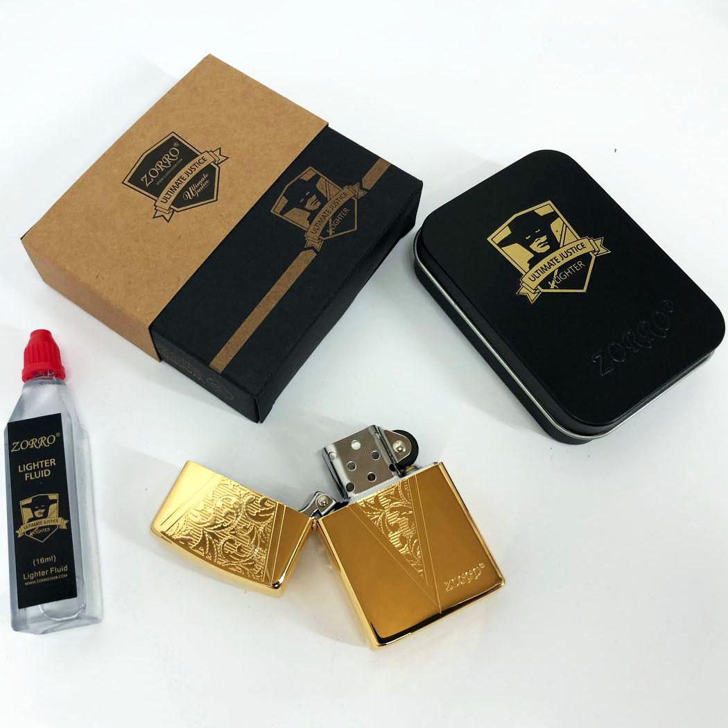 Набор для зажигалки бензиновая Zorro HL-366 Золото (310841) - фото 5 Набор для зажигалки бензиновая Zorro HL-366 Золото (310841) - фото 5
