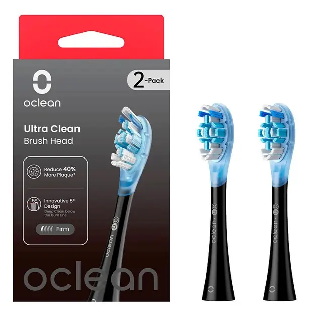 Насадки для зубної щітки Oclean Ultra Gum Care Brush UG02 B02 2 шт. Black - фото 2