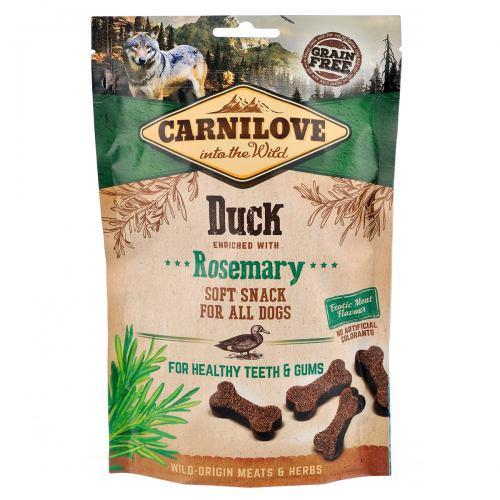 Ласощі Carnilove Dog Semi Moist для собак качка та розмарин 200 г