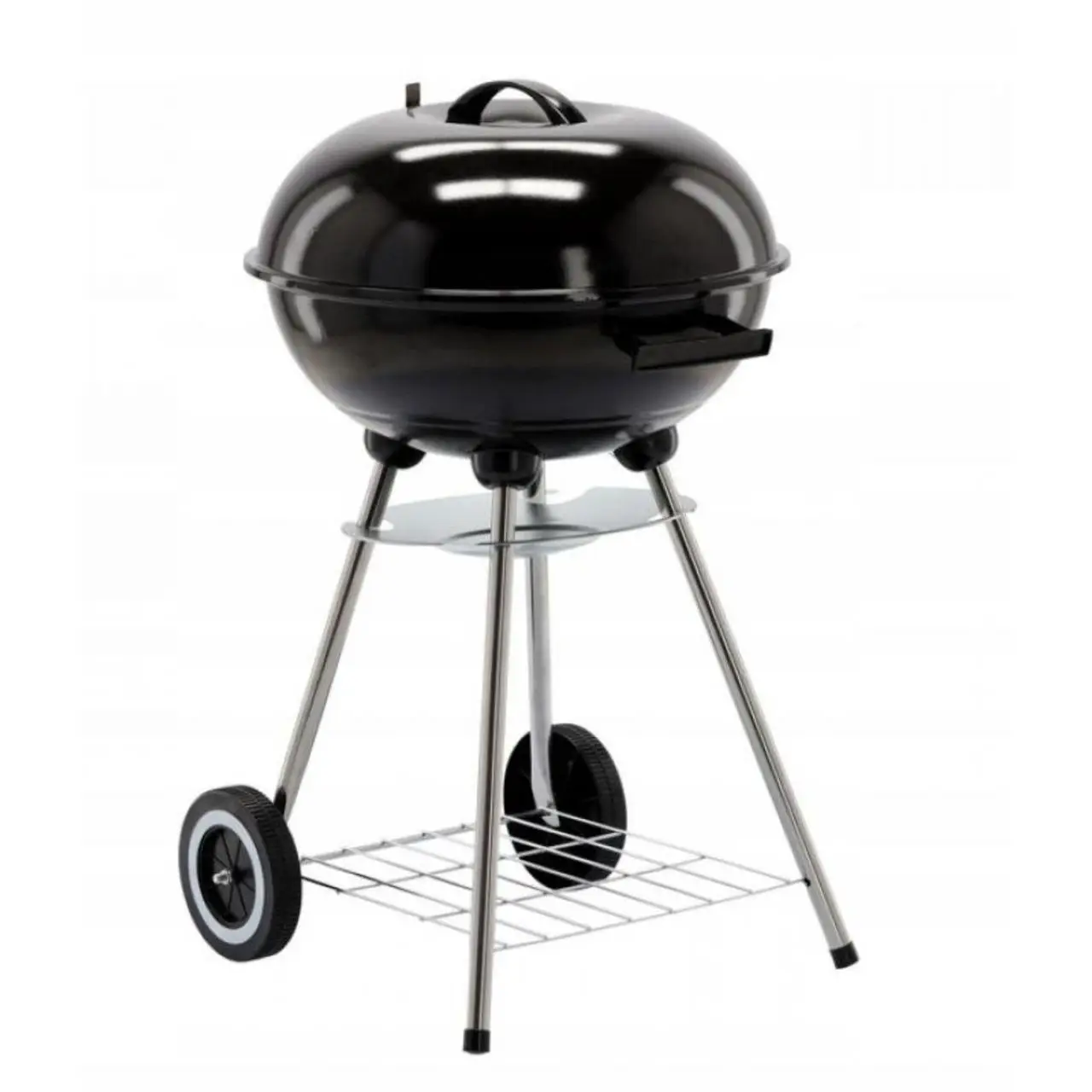 Гриль угольный Garden Line BBQ5290 с крышкой и колесами Черный (c55d0142)