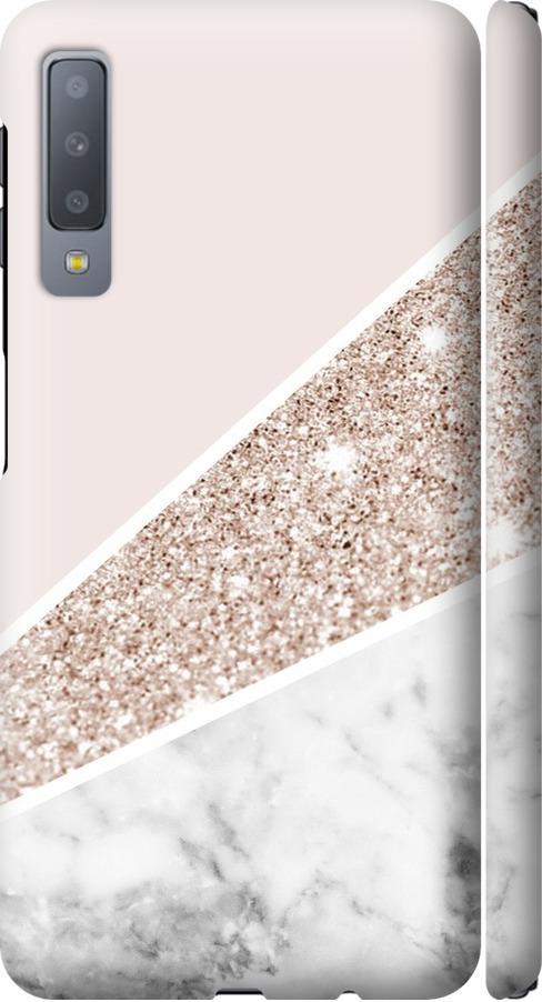 Чехол на Samsung Galaxy A7 (2018) A750F Пастельный мрамор (4342m-1582-42517)