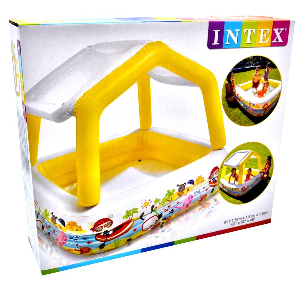 Басейн надувний Inteх 57470 NP Акваріум 157х122 см 282 л від 3 років (14951225) - фото 3 Басейн надувний Inteх 57470 NP Акваріум 157х122 см 282 л від 3 років (14951225) - фото 3